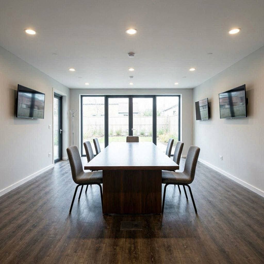 科技企业写字楼办公办公区消防通道面对跨部门联合会议应按什么顺序处理